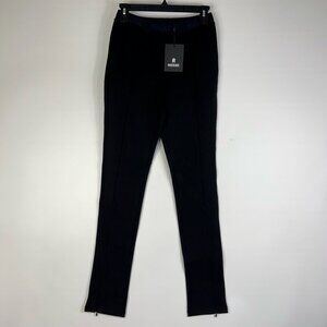 Mackage Womens Janine Leggings Pants Black High Rise Stretch Zip Ankle M New